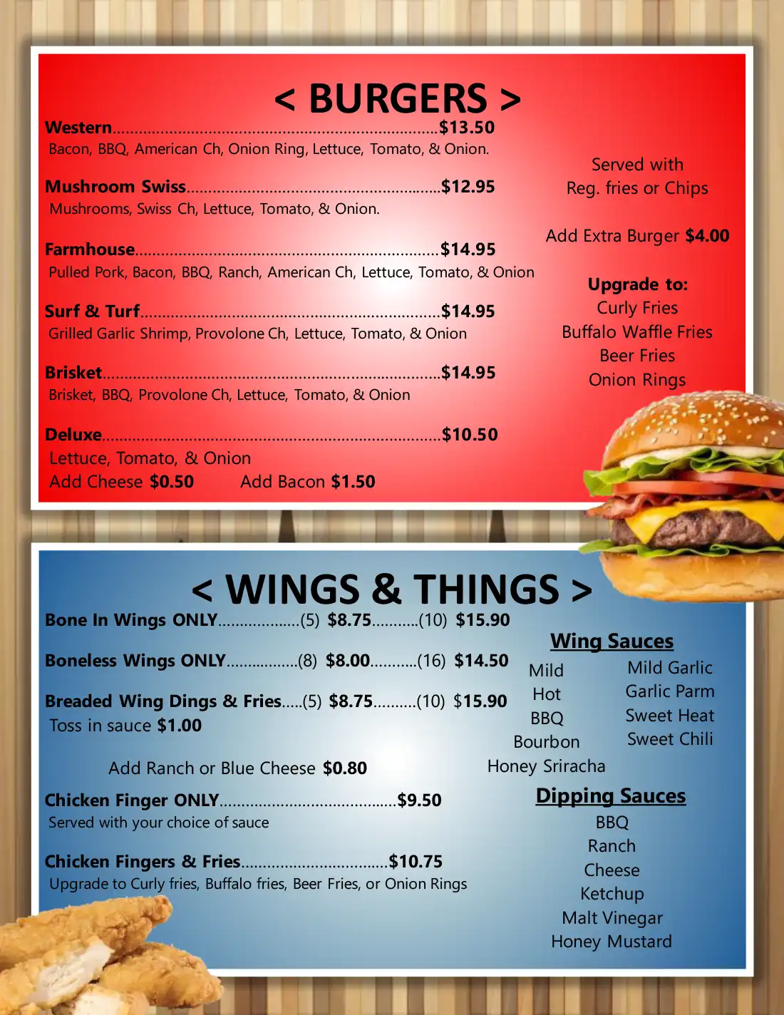 The Strike Zone Menu - Burgers, Wings & Things - Page 2 of 5 - Holiday Bowl Altoona The Strike Zone Menu - Burgers, Wings & Things - Page 2 of 5 - Holiday Bowl Altoona